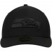 Men's Seattle Seahawks New Era Black on Black Low Profile 59FIFTY Fitted Hat 2539382
